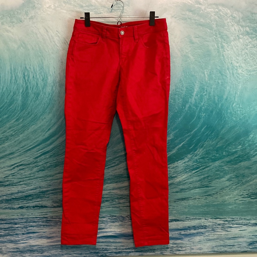 Loft 26/2 curvy skinny Red jeans.